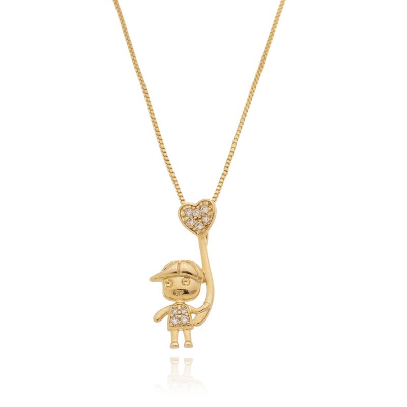 Gargantilha Filho Banhada a Ouro 18k