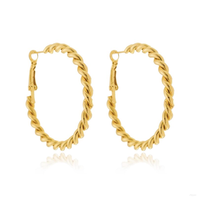Brinco Argola Banhado a Ouro 18k
