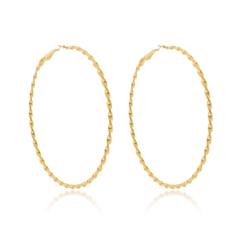 Brinco Argola Banhado a Ouro 18k