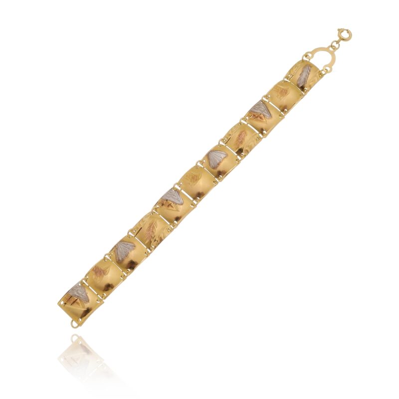 Pulseira 3 Tons Banhada a Ouro 18k